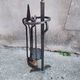 Fireplace servant / complete wrought iron valet "ardufe"
