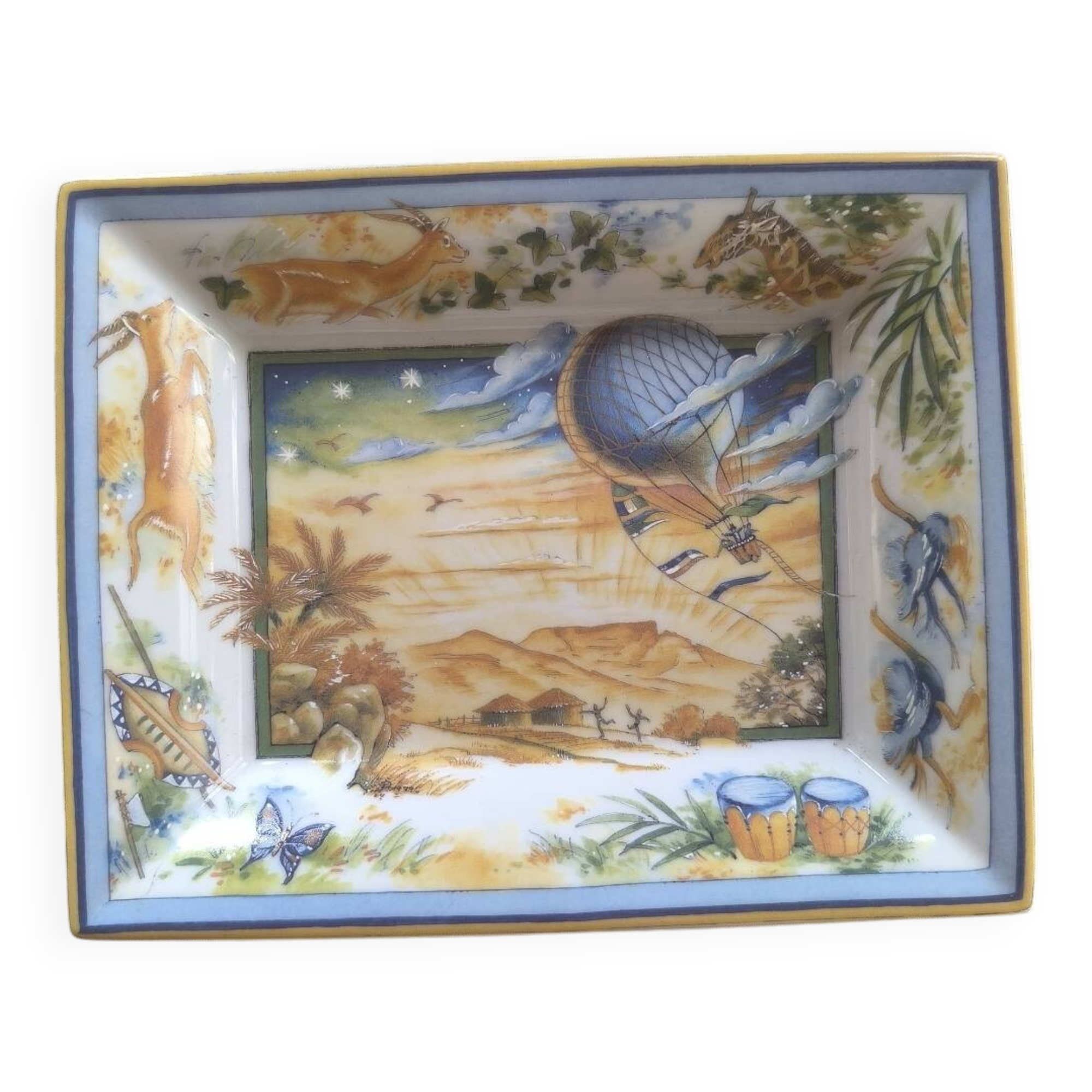 Jules Verne porcelain trinket tray
