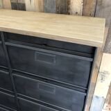 Ronéo industrial furniture with 15 shoe flaps