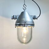Silver cast aluminium explosion proof lamp, 1960