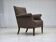 1960s, Danish armchair, furniture wool, ash wood legs.