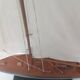 Large classic wooden pond sailboat model - Marine decor