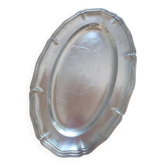 Plat argent ovale 41cm Christofle