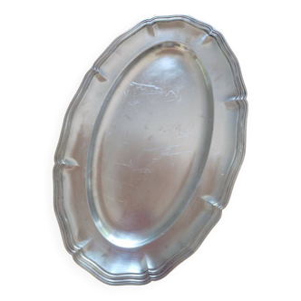 Plat argent ovale 41cm Christofle