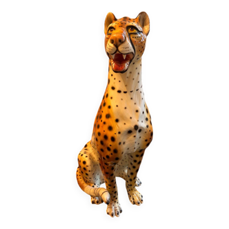 Guépard en céramique