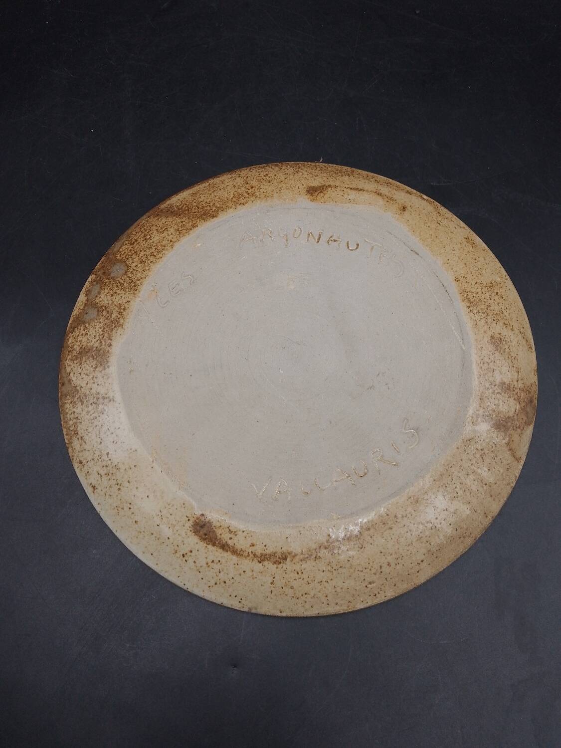 Vallauris stoneware plate the argonauts isabelle ferlay & frédérique bouguet