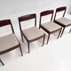 Set of 4 Mid Century Danish design chairs, 1960s