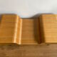 Scandinavian coffee table in wood and black metal