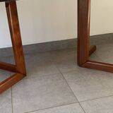 Table extensible danoise ovale en teck, années 60