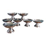 Guy Degrenne stainless steel ice cream bowls