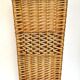 Vintage braided wicker bread hutch
