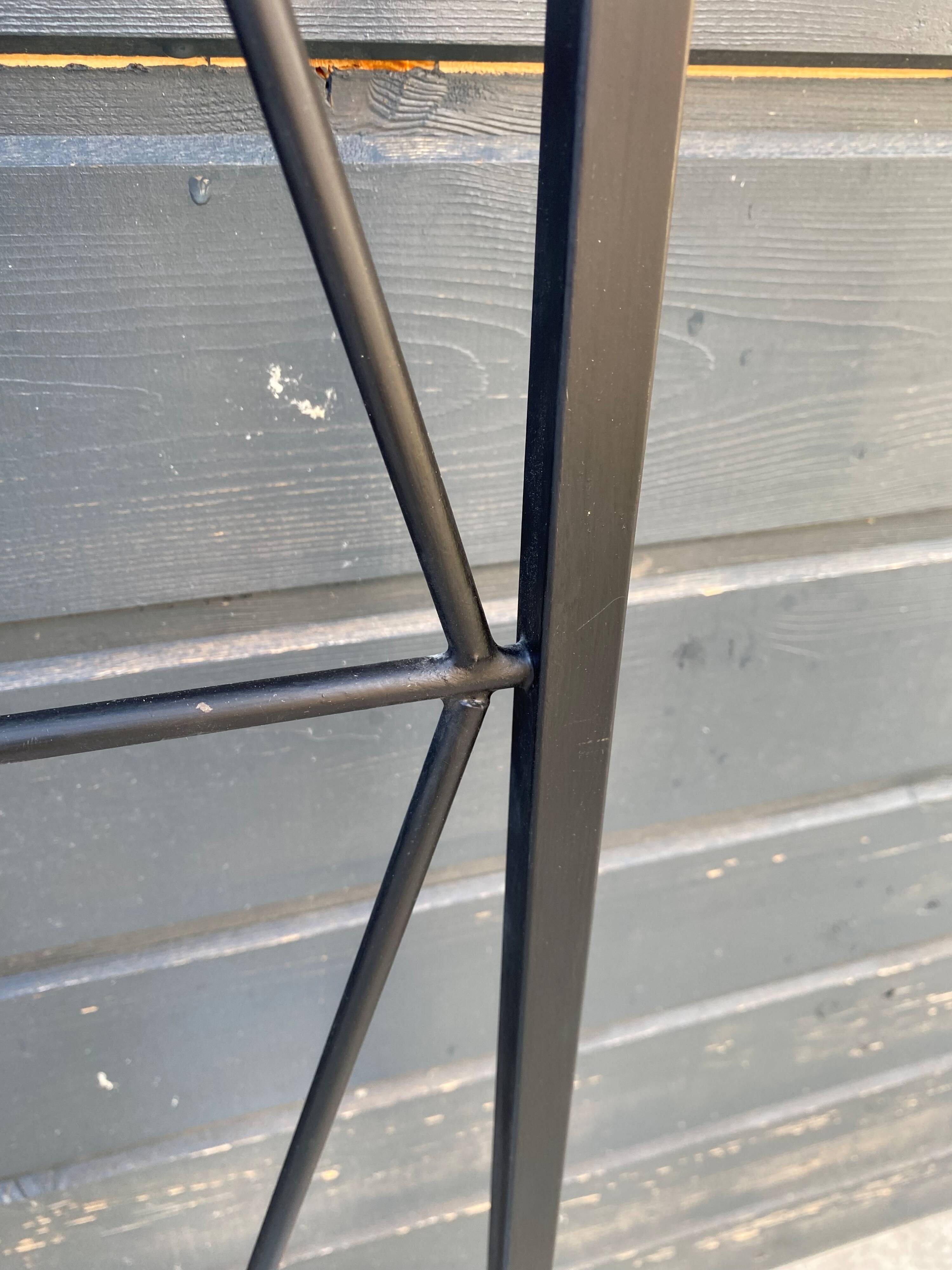 Wall-mounted coat rack mirror entrance 182x64cm vintage 1950s
