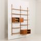 Danish mid-century teak wall unit with 2 cabinets, 1970s.