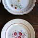 8 small paired plates Badonviller Saint Amand Rose Luzin Digoin Sarreg