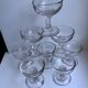 set of 9 small molded glass shot glasses early twentieth century