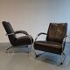 Paire de fauteuils tubulaires