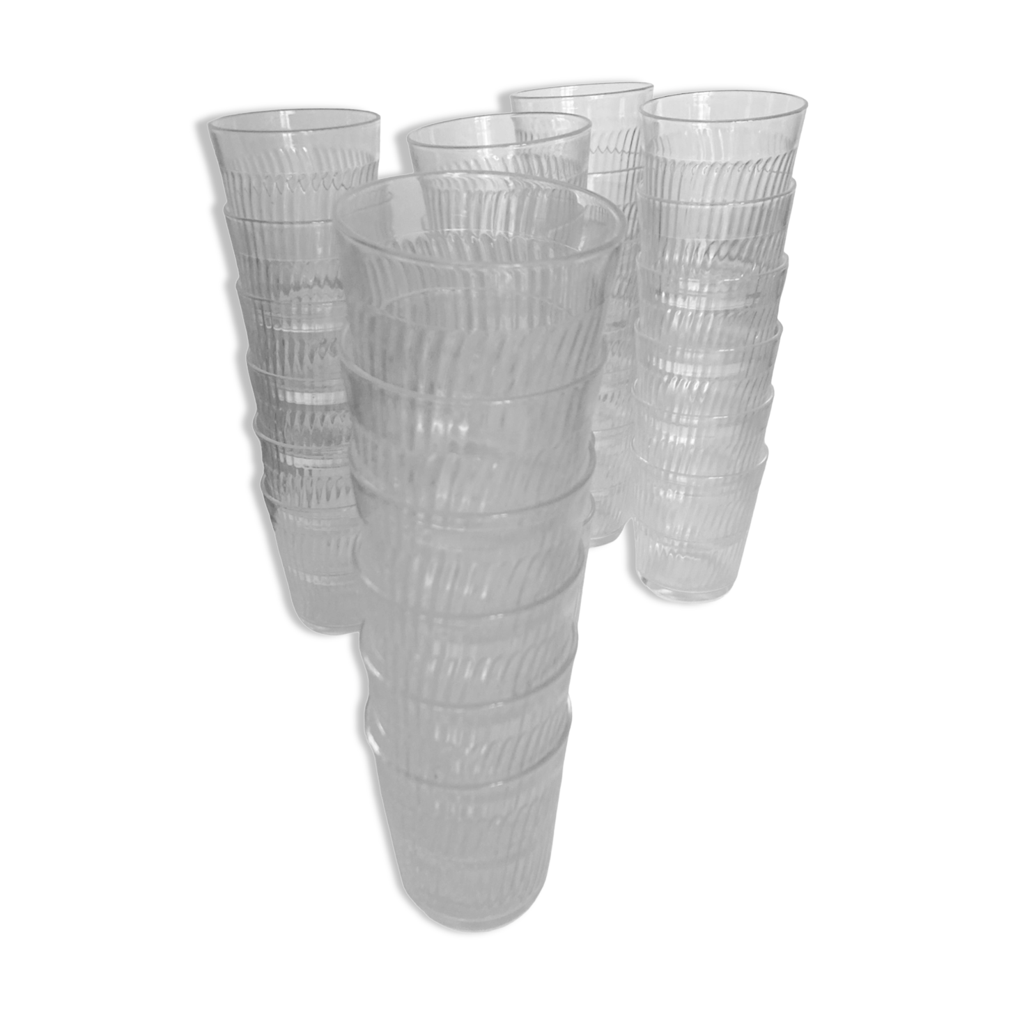 Produit Pop up Noel 22 Set de 6 verres 1960 en verre recuit