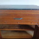 Art Deco buffet in marble and carved wood