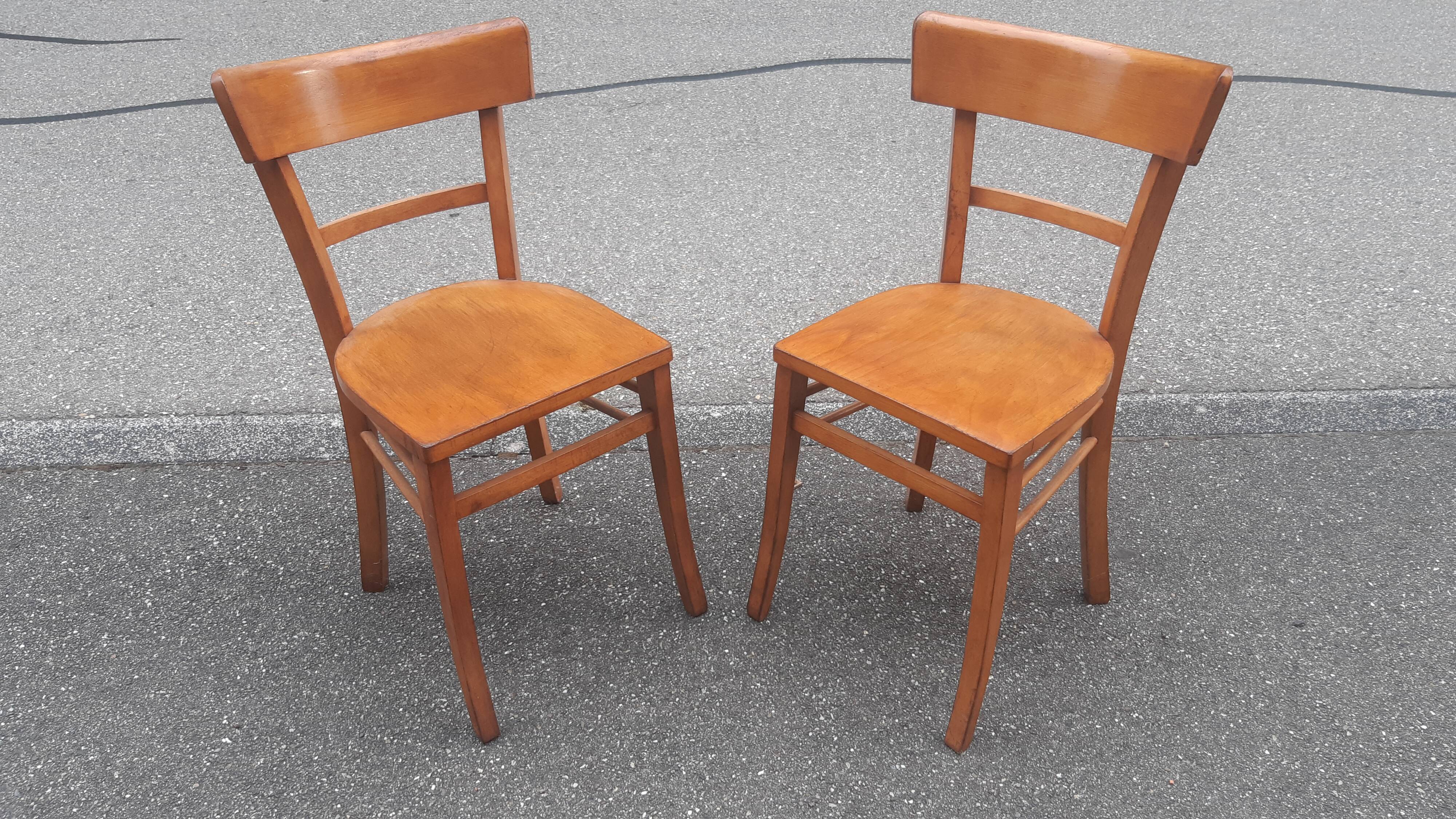Lot de 2 chaises bistrot Luterma