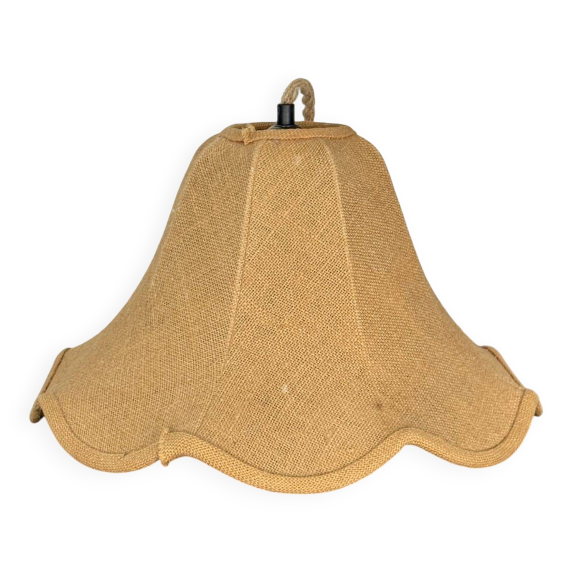 Vintage jute fabric suspension