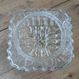 Applique/ plafonnier ancien en verre moulé