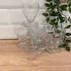 Set of 6 engraved wine glasses