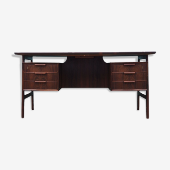 Bureau en palissandre, design danois, années 1970, fabriqué par Omann Jun