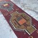 Colorful Handmade Large Hallway Rug