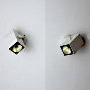 Pair of adjustable Fase wall lamps, Spain, 1980
