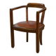 Fauteuil en chêne et skaï 1940’s