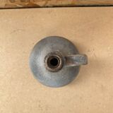Antique Vintage Cracked Grey Ceramic Soliflore Vase