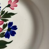 Flat plates Terre de fer Motif Floral St-Amand 6 pieces