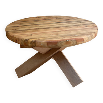 Table basse bois de palette et chêne massif