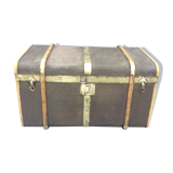 Luxury travel trunk signed and numbered 1890 renovated