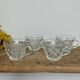 Set of 4 cut glass cups