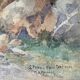Watercolor painting circa 1900 Saint-Paul-de-Vence Alpes Maritime by MH Meyrick