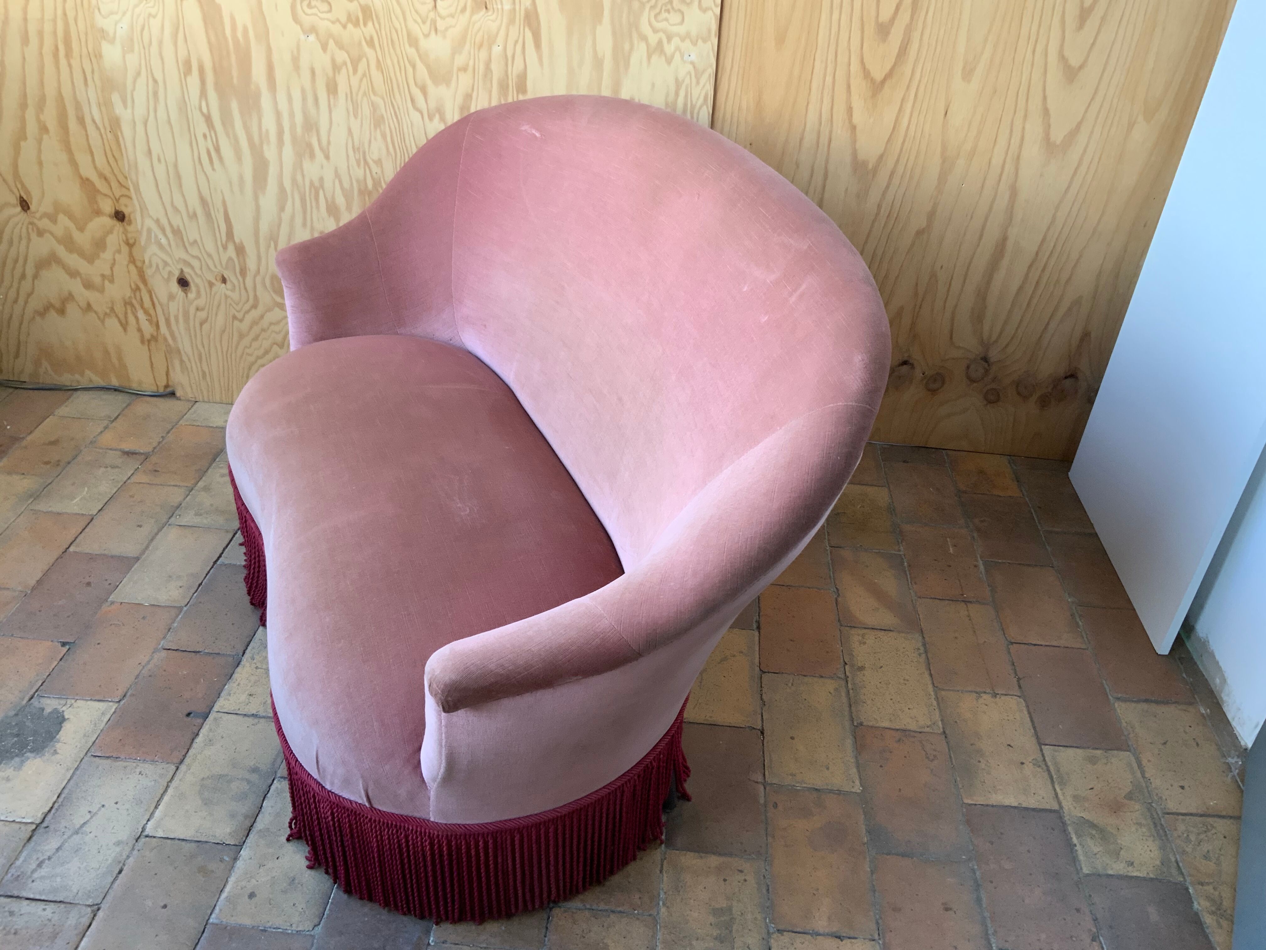 Velvet sofa