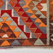 Tapis coureur vintage kilim fait à la main 3x12, 102x362 cm