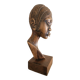 Bust of an African woman in precious wood