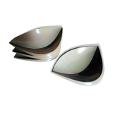 Four vintage Verceram ceramic dessert plates