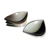 Quatre assiettes à dessert céramique Verceram vintages