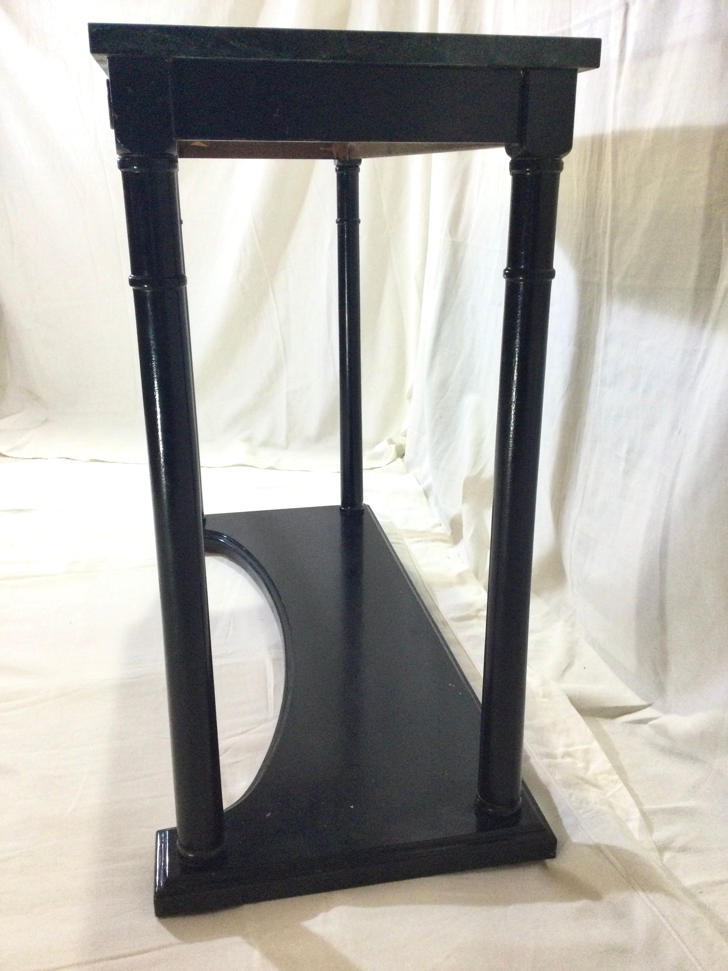 Wood and marble console