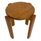 Mid century pinewood stool, 1960s minimalistic design
