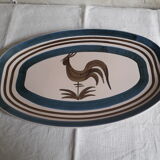 Longchamp sandstone dish with 70s rooster decorations