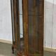 English walnut display cabinet, 1950s