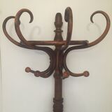Porte manteaux ancien en bois style perroquet