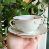 Foëcy porcelain coffee set - SFP - White and gold