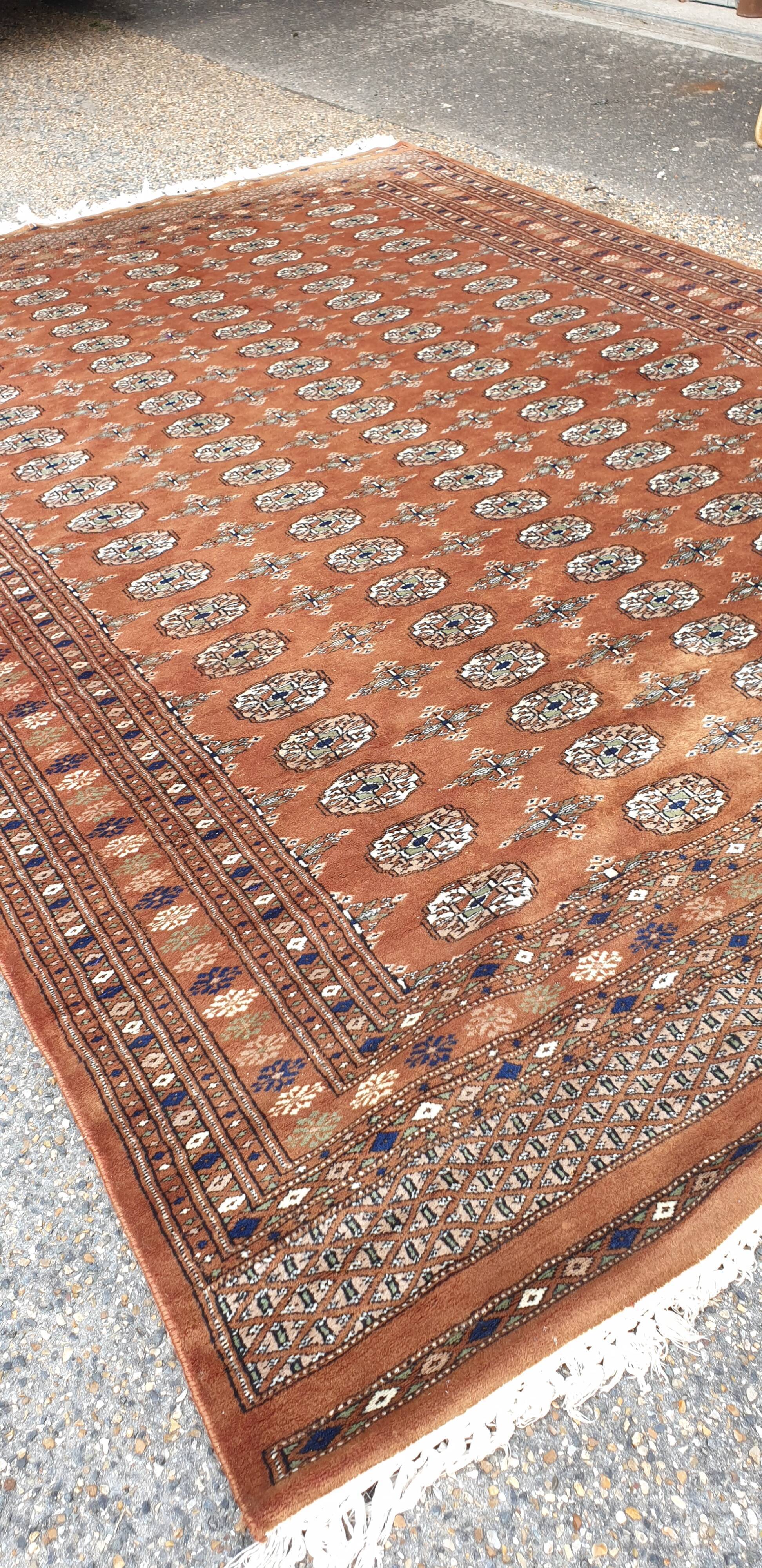 Oriental carpet silk wool