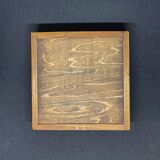 Vintage wooden tic-tac-toe game