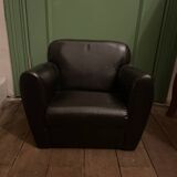 Cabriolet simili cuir noir